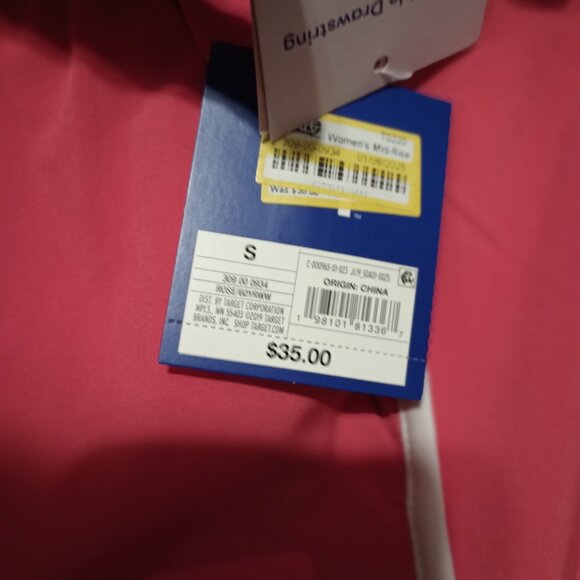 NEW JoyLab™ Women's Mid-Rise Piped Track Pants Coral Rose - Picture 6 of 8